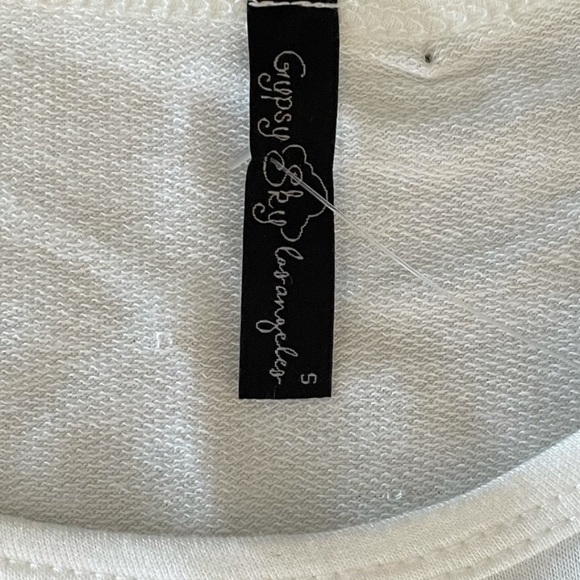 NWT Gypsy Sky shortsleeved wine lover white & red graphic T-shirt size small - Picture 6 of 8